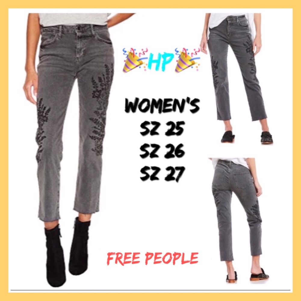 Designer FREE PEOPLE Jean Capri NWT A14